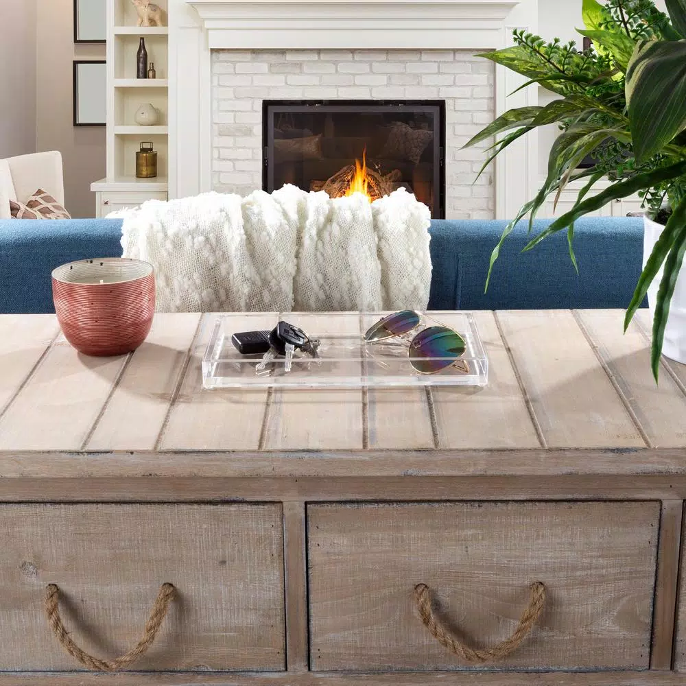 Decorative Trays Lavish Home Minimalist Clear Acrylic Catch-All Decorative Tray 8 Decorative Trays Lavish Home Minimalist Clear Acrylic Catch-All Decorative Tray - Image 6