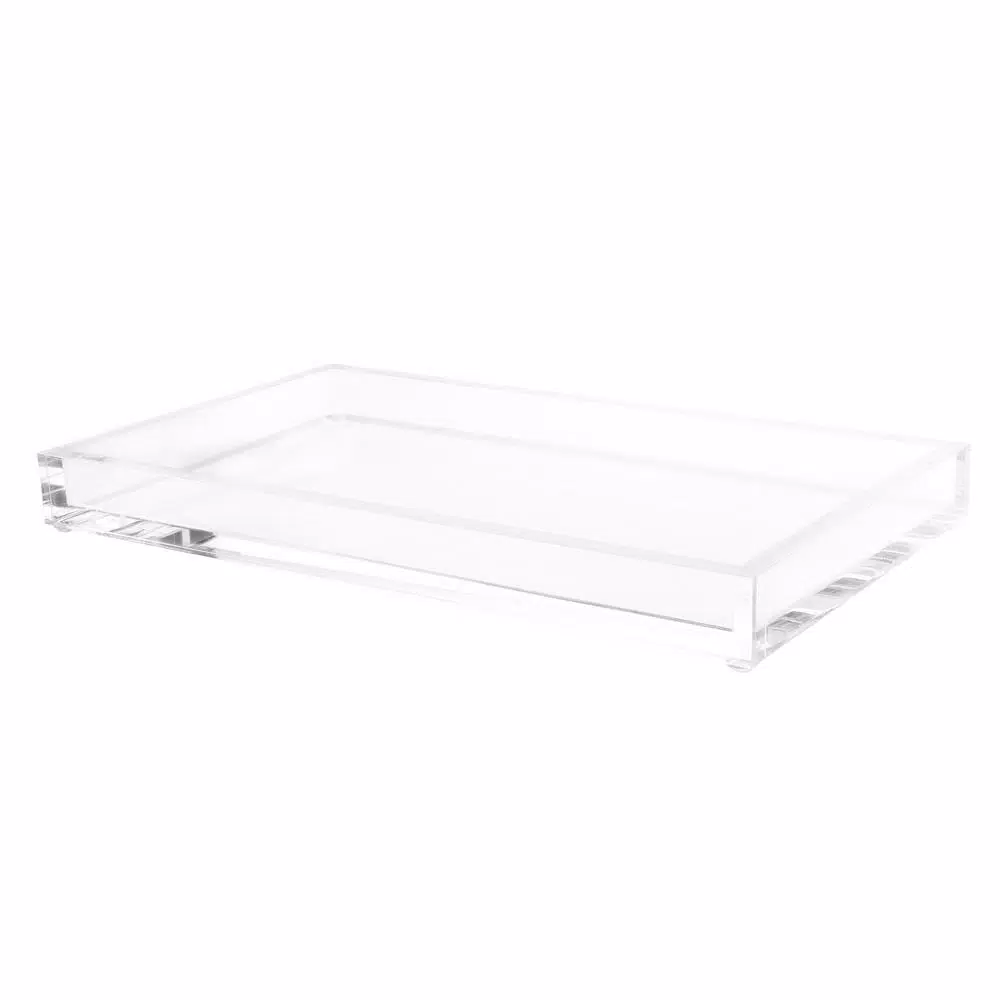 Decorative Trays Lavish Home Minimalist Clear Acrylic Catch-All Decorative Tray 3 Decorative Trays Lavish Home Minimalist Clear Acrylic Catch-All Decorative Tray