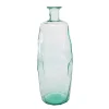 Vases LITTON LANE Extra Large Decorative Soda Lime Glass Flower Vase With Angular, Geometric Body -Brita shop clear litton lane vases 18264 64 1000