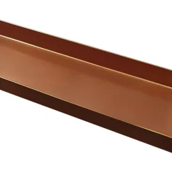 Decorative Trays Benjara 29 In. Copper Large Rectangular Metal Window Decorative Plant Tray With Trim Edges -Brita shop copper benjara decorative trays bm195220 44 1000