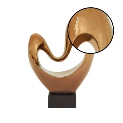 Sculptures LITTON LANE Abstract Heart-Shaped Ceramic Sculpture -Brita shop copper sculptures 96739 4f 1000