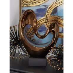 Sculptures LITTON LANE Abstract Heart-Shaped Ceramic Sculpture -Brita shop copper sculptures 96739 c3 1000