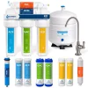 Water Filtration Systems Express Water Express Water Reverse Osmosis 5 Stage Water Filtration System – With Faucet, Tank, And 4 Replacement Filters – 100 GPD -Brita shop deluxe brushed nickel express water reverse osmosis systems ro10dxbn 64 1000