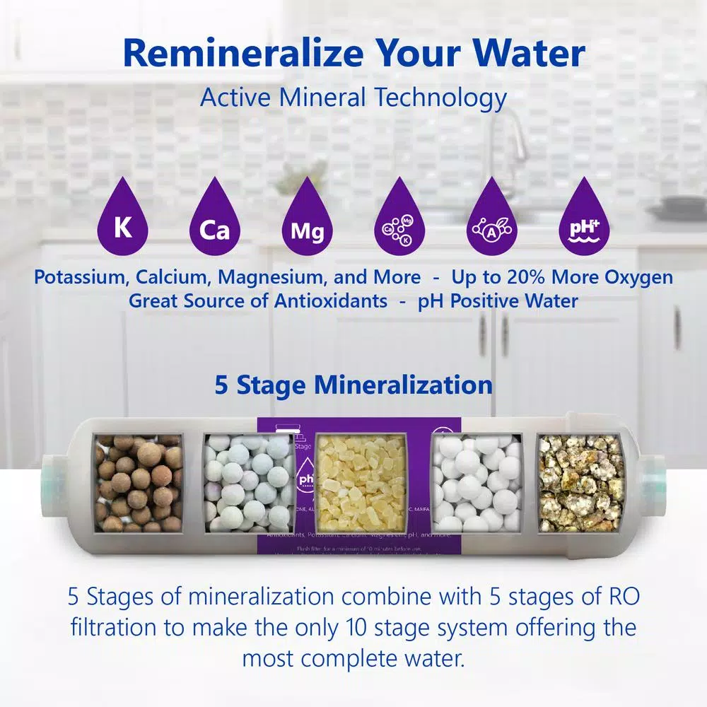 Water Filtration Systems Express Water Reverse Osmosis Alkaline Water Filtration System – 10 Stage RO Water Filter With Faucet And Tank – 100 GPD 6 Water Filtration Systems Express Water Reverse Osmosis Alkaline Water Filtration System – 10 Stage RO Water Filter With Faucet And Tank – 100 GPD - Image 4