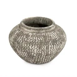 Vases Zentique Cement Wavy Grey Small Decorative Vase 7 Vases Zentique Cement Wavy Grey Small Decorative Vase -Brita shop distressed grey zentique vases 9917s a866 4f 1000
