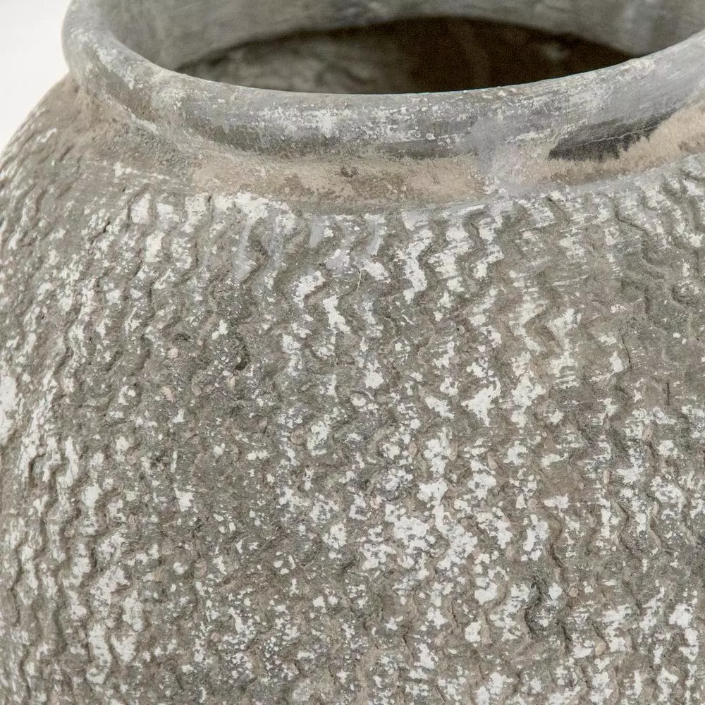 Vases Zentique Cement Wavy Grey Large Decorative Vase 6 Vases Zentique Cement Wavy Grey Large Decorative Vase - Image 4