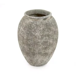 Vases Zentique Cement Wavy Grey Large Decorative Vase 8 Vases Zentique Cement Wavy Grey Large Decorative Vase -Brita shop distressed grey zentique vases 9918s a866 4f 1000