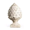 Sculptures Zentique Artichoke Terracotta With Distressed Off-White Finish Large 2 Sculptures Zentique Artichoke Terracotta With Distressed Off-White Finish Large -Brita shop distressed oatmeal zentique sculptures 5076l a292 64 1000