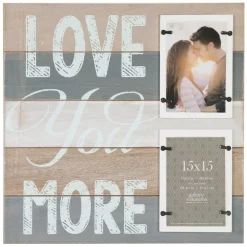 Picture Frames Pinnacle 2-Opening 4 In. X 6 In. Love You More Picture Frame