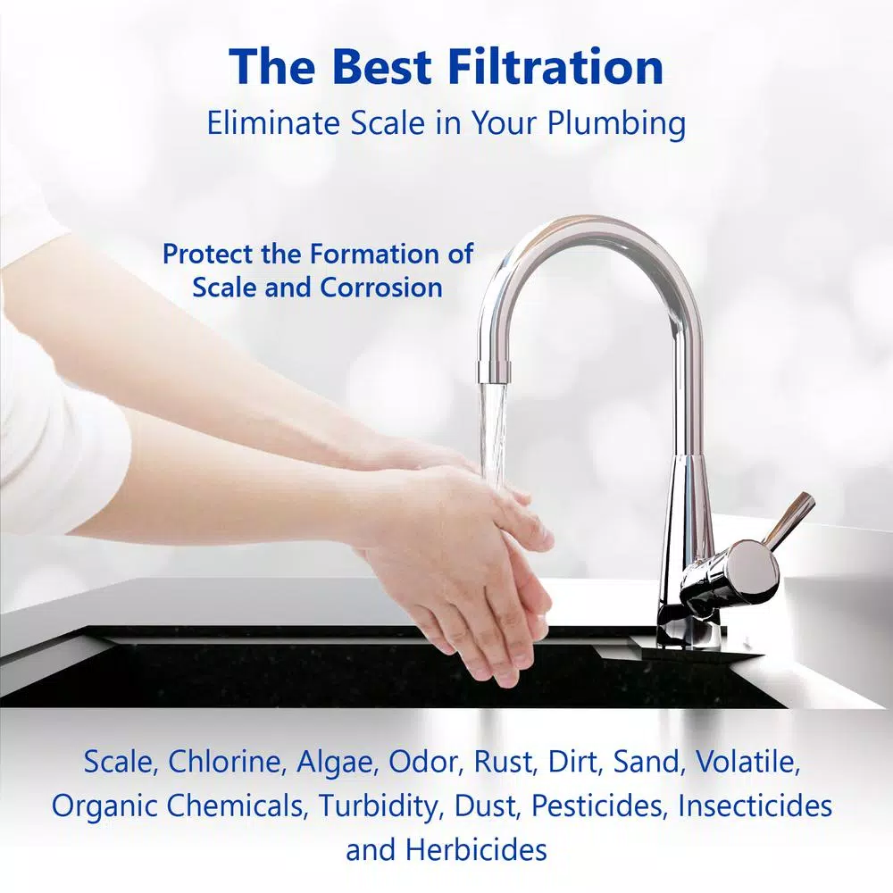 Replacement Water Filters Express Water Express Water – Whole House Anti Scale Filter Set – Sediment, Carbon Block, Polyphosphate – 5 Micron – 4.5” X 20” Inch 7 Replacement Water Filters Express Water Express Water – Whole House Anti Scale Filter Set – Sediment, Carbon Block, Polyphosphate – 5 Micron – 4.5” X 20” Inch - Image 5