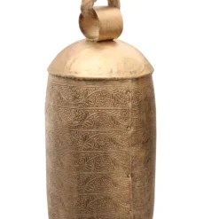 Sculptures Benzara Gold 3-Piece Metal Animal Harmony Bell With Rope -Brita shop gold benzara sculptures bm01066 4f 1000