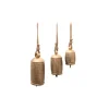 Sculptures Benzara Gold 3-Piece Metal Animal Harmony Bell With Rope -Brita shop gold benzara sculptures bm01066 64 1000