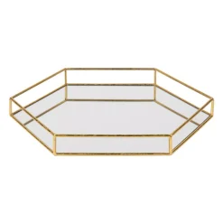 Decorative Trays Kate And Laurel Felicia Gold Decorative Tray