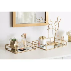 Decorative Trays Kate And Laurel Felicia 11 In. X 2 In. X 14 In. Gold Decorative Wall Shelf 15 Decorative Trays Kate And Laurel Felicia 11 In. X 2 In. X 14 In. Gold Decorative Wall Shelf -Brita shop gold kate and laurel decorative trays 215968 31 1000