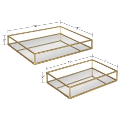 Decorative Trays Kate And Laurel Felicia 11 In. X 2 In. X 14 In. Gold Decorative Wall Shelf 10 Decorative Trays Kate And Laurel Felicia 11 In. X 2 In. X 14 In. Gold Decorative Wall Shelf -Brita shop gold kate and laurel decorative trays 215968 c3 1000