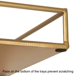 Decorative Trays Kate And Laurel Felicia 11 In. X 2 In. X 14 In. Gold Decorative Wall Shelf 14 Decorative Trays Kate And Laurel Felicia 11 In. X 2 In. X 14 In. Gold Decorative Wall Shelf -Brita shop gold kate and laurel decorative trays 215968 fa 1000