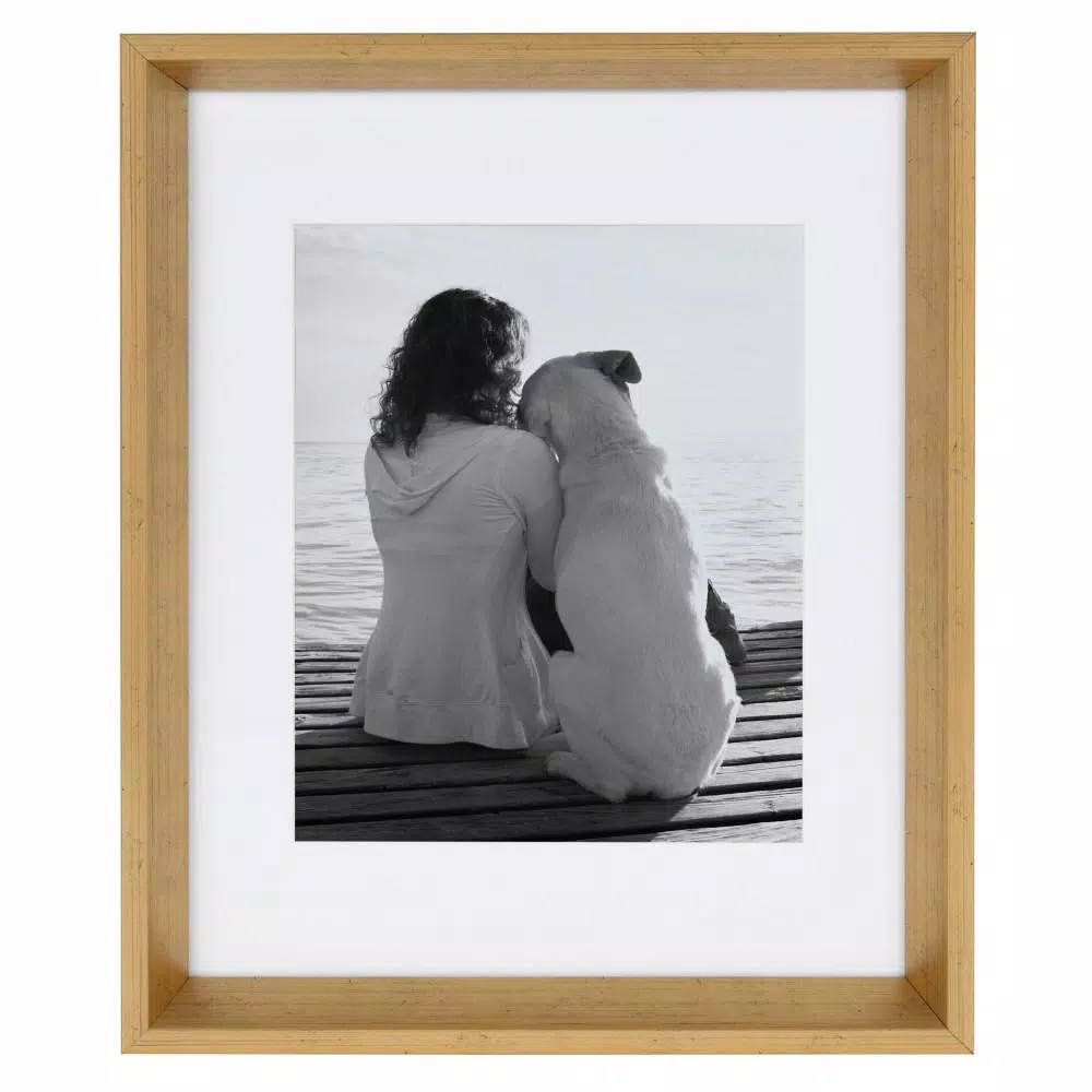 Picture Frames Kate And Laurel Calter 11 In. X 14 In. Matted To 8 In. X 10 In. Gold Picture Frame (Set Of 4) 4 Picture Frames Kate And Laurel Calter 11 In. X 14 In. Matted To 8 In. X 10 In. Gold Picture Frame (Set Of 4) - Image 2
