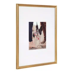 Kate And Laurel Adlynn 16 In. X 20 In. Matted To 8 In. X10 In. Gold Picture Frames (Set Of 3) -Brita shop gold kate and laurel picture frames 216959 4f 1000