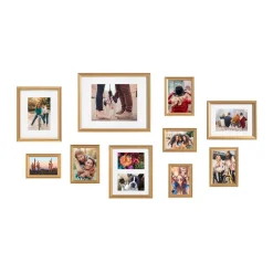 Kate And Laurel Adlynn Gold Picture Frames (Set Of 10)