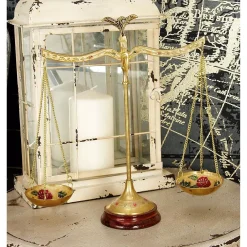 Sculptures LITTON LANE 12 In. Polished Brass Equilibrium Scale Decor 11 Sculptures LITTON LANE 12 In. Polished Brass Equilibrium Scale Decor -Brita shop gold litton lane sculptures 30651 31 1000