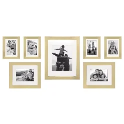 Picture Frames Stonebriar Collection Decorative Stamped Gold Picture Frame Set (Set Of 7)