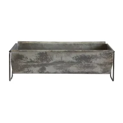 Decorative Trays 3R Studios Distressed Metal Decorative Trough