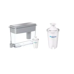 Water Filter Pitchers Brita 18-Cup UltraMax Water Filter Pitcher Dispenser And Water Filter Replacement Bundle, BPA Free
