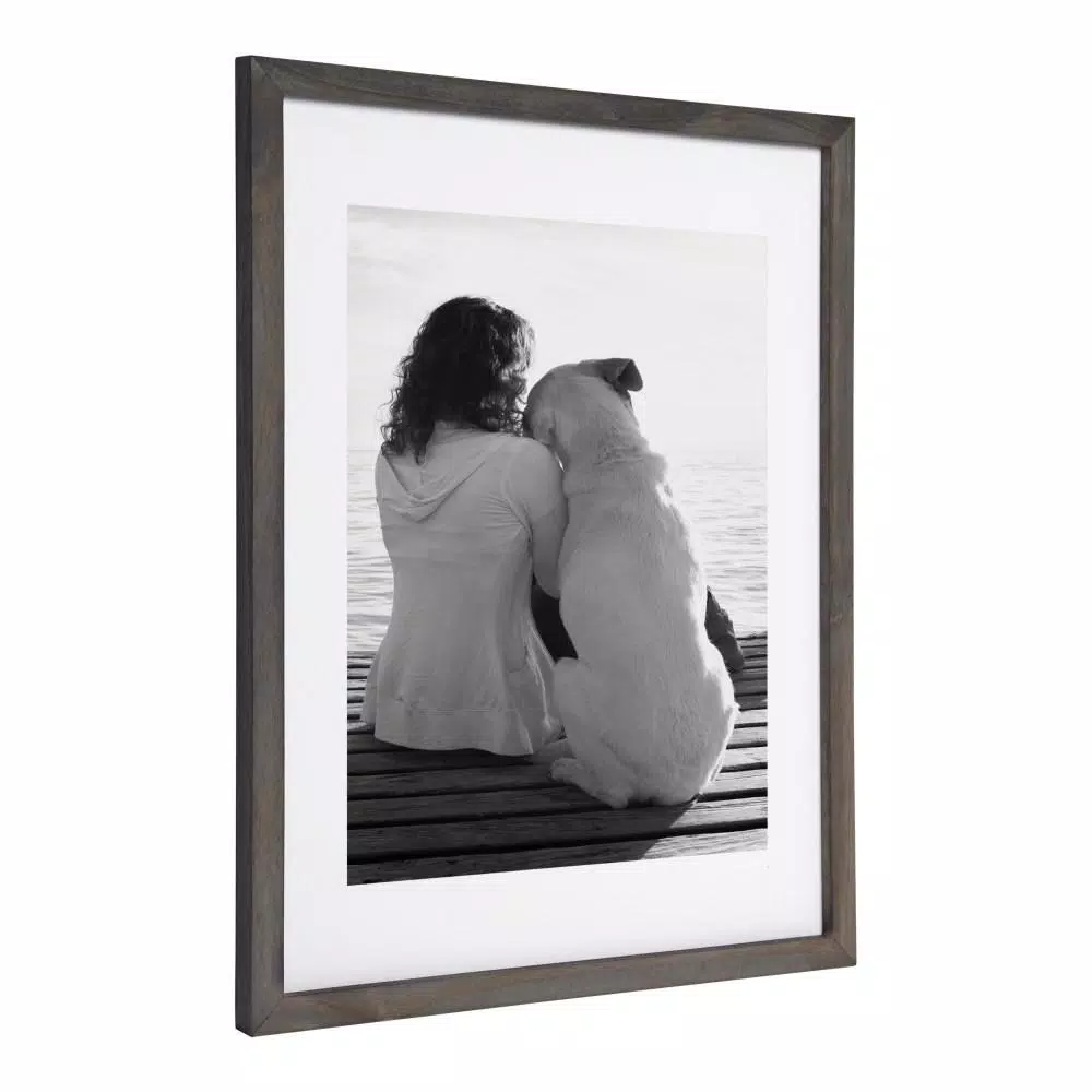 Picture Frames DesignOvation Gallery 14 In. X 18 In. Matted To 11 In. X 14 In. Gray Picture Frame (Set Of 2) 5 Picture Frames DesignOvation Gallery 14 In. X 18 In. Matted To 11 In. X 14 In. Gray Picture Frame (Set Of 2) - Image 3