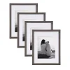 Picture Frames DesignOvation Gallery 11×14 Matted To 8×10 Gray Picture Frame Set Of 4 -Brita shop gray designovation picture frames 213637 64 1000