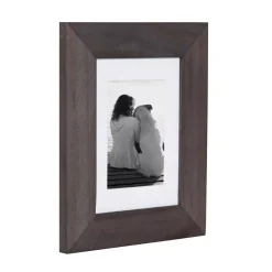 Picture Frames DesignOvation Museum 5 In. X 7 In. Matted To 3.5 In. X 5 In. Gray Picture Frame (Set Of 4) -Brita shop gray designovation picture frames 213810 4f 1000