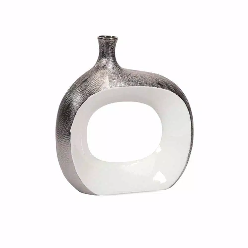 Vases IMAX Riley Gray Small Metallic Vase 3 Vases IMAX Riley Gray Small Metallic Vase