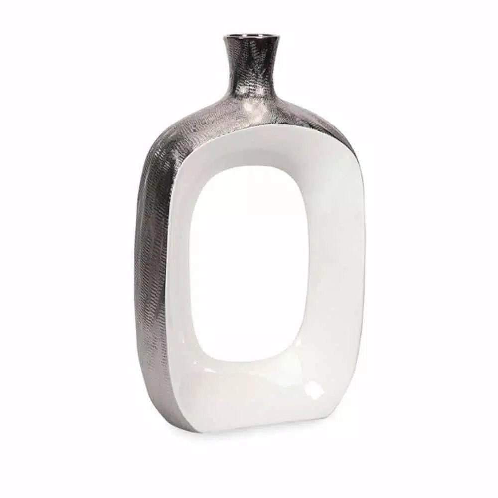 Vases IMAX Riley Gray Large Metallic Vase 3 Vases IMAX Riley Gray Large Metallic Vase