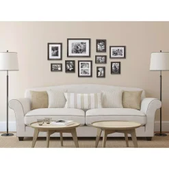 Picture Frames Kate And Laurel Bordeaux Charcoal Gray Wood Picture Frame (Set Of 10) -Brita shop gray kate and laurel picture frames 212179 76 1000