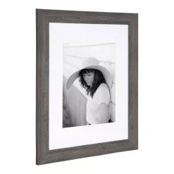 Kate And Laurel Edson 16 In. X 20 In. Matted To 11 In. X 14 In. Gray Picture Frames (Set Of 2) -Brita shop gray kate and laurel picture frames 216964 4f 1000