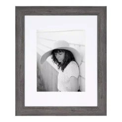 Kate And Laurel Edson 16 In. X 20 In. Matted To 11 In. X 14 In. Gray Picture Frames (Set Of 2) -Brita shop gray kate and laurel picture frames 216964 c3 1000