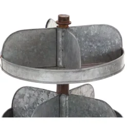 Decorative Trays LITTON LANE 2-Tier Indistrial Arts Iron Tray Stand In Gray 12 Decorative Trays LITTON LANE 2-Tier Indistrial Arts Iron Tray Stand In Gray -Brita shop gray litton lane decorative trays 49204 fa 1000