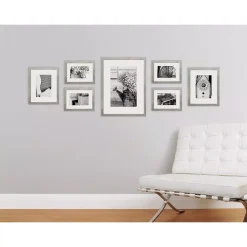 Picture Frames Pinnacle Gallery 4 In. X 6 In., 5 In. X 7 In., 8 In. X 10 In. Graywash Picture Frame (Set Of 7) -Brita shop gray pinnacle picture frames 17fw2315 31 1000