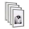 Kate And Laurel Gibson 11 In. X 14 In. Matted To 8 In. X 10 In. Gray/White Picture Frames (Set Of 4) -Brita shop gray white kate and laurel picture frames 216935 64 1000