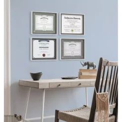 Kate And Laurel Gibson 8.5 In. X 11 In. Gray/White Picture Frames (Set Of 4) -Brita shop gray white kate and laurel picture frames 216936 31 1000