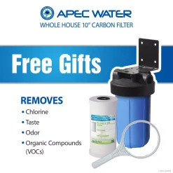Water Softeners APEC Water Systems Premium 10 GPM Whole House Salt-Free Water Softener System With Pre-Filter -Brita shop grays apec water systems water softener systems futura 10 44 1000