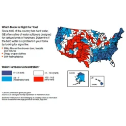 Water Softeners GE 45,100 Grain Water Softener -Brita shop grays ge water softener systems gxsh45v 4f 1000