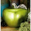 Sculptures LITTON LANE 11 In. X 9 In. Modern Emerald Green Ceramic Decorative Apple -Brita shop green litton lane sculptures 59709 64 1000