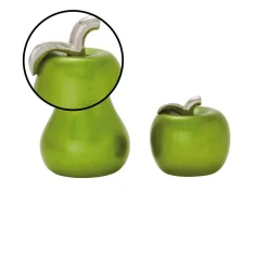 Sculptures LITTON LANE Modern Emerald Green Ceramic Decorative Pear And Apple (Set Of 2) -Brita shop green litton lane sculptures 59710 4f 1000