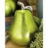 Sculptures LITTON LANE Modern Emerald Green Ceramic Decorative Pear And Apple (Set Of 2) -Brita shop green litton lane sculptures 59710 64 1000