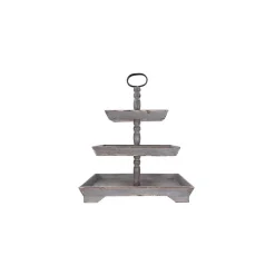 Decorative Trays 3R Studios Bungalow Lane Grey 3Tier Decorative Tray 11 Decorative Trays 3R Studios Bungalow Lane Grey 3Tier Decorative Tray -Brita shop grey 3r studios decorative trays da4440 4f 1000