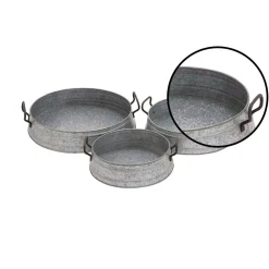 Decorative Trays LITTON LANE Farmhouse Rustic Gray Decorative Planter Trays (Set Of 3) 7 Decorative Trays LITTON LANE Farmhouse Rustic Gray Decorative Planter Trays (Set Of 3) -Brita shop grey litton lane decorative trays 49149 4f 1000
