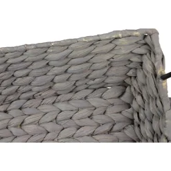 Decorative Trays LITTON LANE Nesting Rectangular Gray Seagrass Basket Trays With Black Metal Handles (Set Of 3) 8 Decorative Trays LITTON LANE Nesting Rectangular Gray Seagrass Basket Trays With Black Metal Handles (Set Of 3) -Brita shop grey litton lane decorative trays 99882 4f 1000