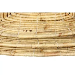 Decorative Trays LITTON LANE Soft Gray Water Hyacinth, Seagrass, And Rope Decorative Wicker Trays With Handles (Set Of 3) -Brita shop grey litton lane decorative trays 99905 44 1000