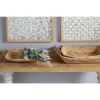 Decorative Trays LITTON LANE Soft Gray Water Hyacinth, Seagrass, And Rope Decorative Wicker Trays With Handles (Set Of 3) -Brita shop grey litton lane decorative trays 99905 64 1000