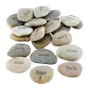 Sculptures Stonebriar Collection Inspirational Engraved Natural River Stones (Set Of 25) -Brita shop grey stonebriar collection sculptures sb 7100b25 64 1000
